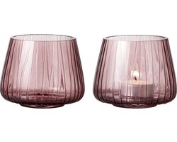 BITZ Kusintha Theelichthouder 7,5 cm 2 st. Pink