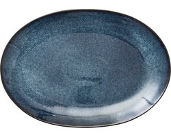 BITZ Schaal ovale 36 x 25 cm Zwart/Donkerblauw