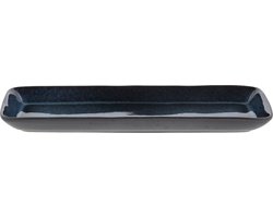 BITZ Serveerschaal rechthoekig 38 x 14 x 3,5 cm Zwart/Donkerblauw