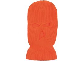 Bivakmuts oranje - Warme muts - Rekbaar - One Size - Balaclava - Motor - Skieën - Skimuts - Skivakantie