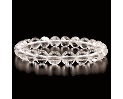 Bixorp Gems Bergkristal Edelstenen Armband - Gepolijste Edelsteen Kralenarmband