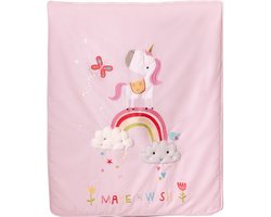 Bizzi Growin Sprei Eenhoorn Meisjes 140 Cm Katoen Roze