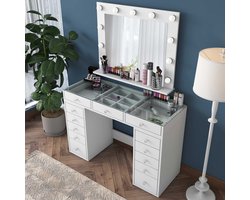 BJ118 - 2789 Make-uptafel | 100% MELAMINE | Wit - Asir Group - Back to School - Wit - MDF - Back to School - Op voorraad