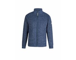 BJØRNSON Gus Kabel-gebreid Vest Fleece Gevoerd Heren - Maat L - Donkerblauw