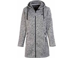 BJØRNSON Noomi Gebreid Parka Vest Dames - 4 Seizoenen - Hooded - Maat 42 - Grijs