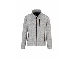 BJØRNSON Tord Gebreid Vest Heren - 4 Seizoenen - Ademend - Maat L - Lichtgrijs