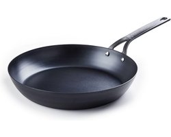 BK Black Steel Koekenpan - Ø 30 cm - Koolstofstaal - Inductie - PFAS-vrij - Oven- en Grillbestendig tot 350°C - Zwart