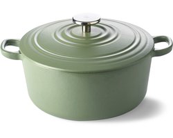 BK Bourgogne Braadpan - 28CM - Groen - Gietijzer - Inductie