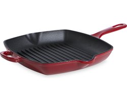 BK Bourgogne Grillpan - 26cm - Gietijzer - Chili Red