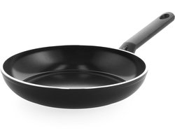 BK Easy Basic Keramische Antiaanbaklaag Koekenpan Ø26cm - PFAS-vrij - inductie koekenpan - ovenbestendig tot 160 graden - Vaatwasserbestendig - Zonder deksel - Koudgrepen - Zwart