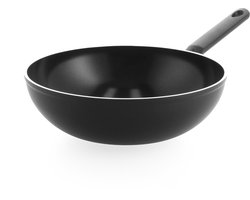 BK Easy Basic Keramische Antiaanbaklaag Wokpan zonder deksel Ø30cm - 4.2L - PFAS-vrij - inductie wokpan - ovenbestendig tot 160 graden - Vaatwasserbestendig - Zonder deksel - Koudgrepen - Zwart