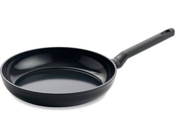 BK Easy Induction Koekenpan 28cm - PFAS-vrije antikleeflaag - Koekenpan inductie - Keramische pan - Ovenbestendig tot 160°C - Koudgrepen - Zwart