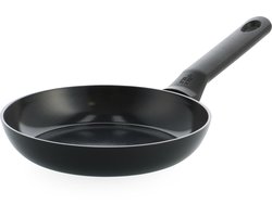 BK Enjoy Keramische Antiaanbak Koekenpan Ø 20cm – PFAS-vrij – Inductie Koekenpan – Ovenbestendig tot 160°C – Vaatwasserbestendig – Snelle opwarming – Koudgrepen - Zonder deksel - Zwart