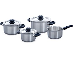 BK Karaat+ Pannenset - 4 delig - RVS
