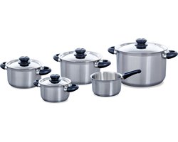 BK Karaat+ Pannenset - 5 delig - RVS