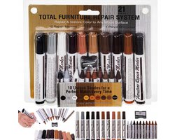 BK - Marker Set - Meubel Repareer Set - 21-delig