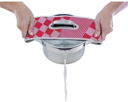 BK Mr. Gripper pannenlap - afgiethulp - rood geruit
