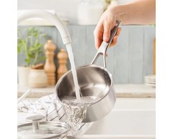 BK Peter Goossens Maestro 3PLY Steelpan RVS met Glazen Deksel - Ø 16cm - 1,58L - PFAS vrij