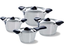 BK Q-linair Classic Pottenset - 4 delig - Veilig afgietsysteem