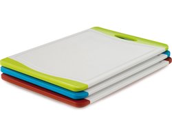 BK Universele Snijplank 20x29 cm - 3-delig - met kleuraanduiding - Vaatwasserbestendig