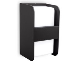 B.K.Licht buitenlamp I met middenstang I 1-lamp I E27 fitting I IP44 wandlamp I 215x120 mm I gloeilamp excl.