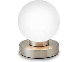 B.K.LICHT - Dimbaar Tafellamp - bedlamp met glas - excl. E14 lichtbron - h: 15.7cm