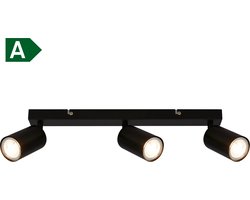 B.K.Licht - EEK A Opbouwspots - plafondspots - spotjes draaibaar - warm lich licht - 44cm - zwart