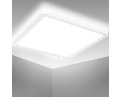 B.K.LICHT - LED Badkamerverlichting - badkamer plafonniére - IP44 - neutral wit licht 4.000K - 18W - 29x29 cm
