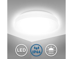 B.K.LICHT- LED Badkamerverlichting - witte plafonniére - badkamerlamp - IP44 - 4.000K - 900Lm - 10W - Ø22cm