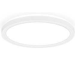 B.K.Licht - LED Plafonniére - met indirect licht - led paneel - 24 x 3cm - 4.000K - 16W
