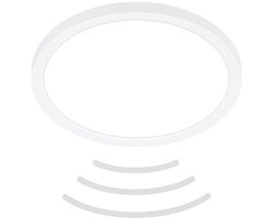 B.K.Licht Move - LED Plafondlamp - badkamerverlichting - IP44 - plafonniere met bewegingsmelder - Ø24 x 3 cm - Wit
