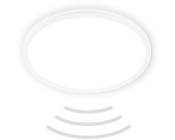 B.K.Licht Move - LED Plafondlamp - badkamerverlichting - IP44 - plafonniere met bewegingsmelder - Ø42 x 3 cm - Wit