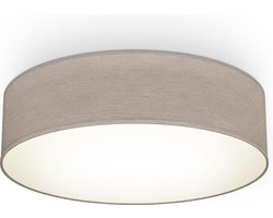 B.K.LICHT - Plafondlamp - decoratieve lamp - taupe - met 2x E27 fitting - Ø38cm