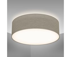 B.K.LICHT - Plafondlamp - Ø30cm - taupe / beige - excl. E27 lichtbron
