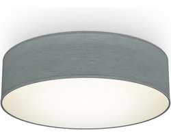 B.K.Licht - Plafondlamp - Ø38cm - grijs - excl. 2x E27 lichtbronnen