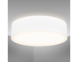 B.K.Licht - Plafondlamp - Ø38cm - wit - excl. 2x E27 lichtbronnen