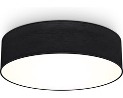 B.K.Licht - Plafondlamp - Ø38cm - zwart - excl. 2x E27 lichtbronnen