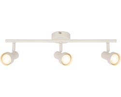 B.K.Licht Tapp - Opbouwspot - plafondspot (plafondlamp) - 3x GU10 fitting - oud wit - 47.5 cm