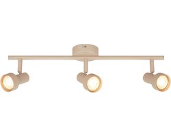 B.K.Licht Tapp - Opbouwspot - plafondspot (plafondlamp) - 3x GU10 fitting - taupe / beige - 47.5 cm