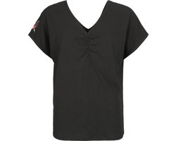 Black Premium by EMP grijs T-shirt met V-hals op de rug Vrouwen - M