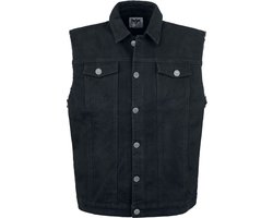 Black Premium by EMP Zwart denim vest Mannen - L