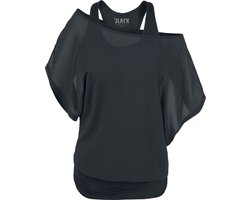 Black Premium by EMP Zwart t-shirt met vleermuismouwen Vrouwen - L