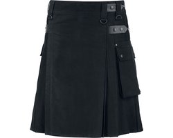 Black Premium by EMP Zwarte kilt met opgezette zak Mannen - S
