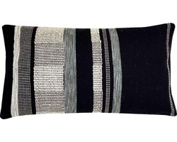 Black texture cushion rectangle