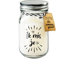 Black & White geurkaars - Ik mis je