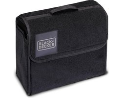BLACK+DECKER Auto Organizer - 29 x 15 x 30 CM - Met Klittenband - Handvat - Zwart