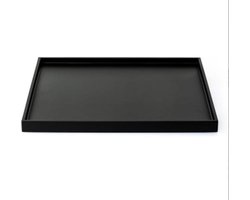 Blackk Interiors - Eiken fineer dienblad - Zwart - 80 x 80 x 4 cm (lxbxh)
