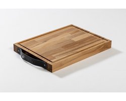 Blacksmith Houten Snijplank - XL - Beuken - Leren handvat