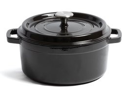 Blackwell Braadpan Gietijzer - Dutch Oven - Zwart - ø 26 cm / 4.8 liter - zonder anti-aanbaklaag