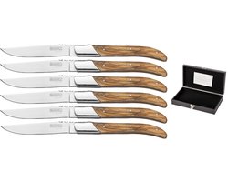 Blackwell Steakmessen Laguiole - Olijfhout - 6 Stuks